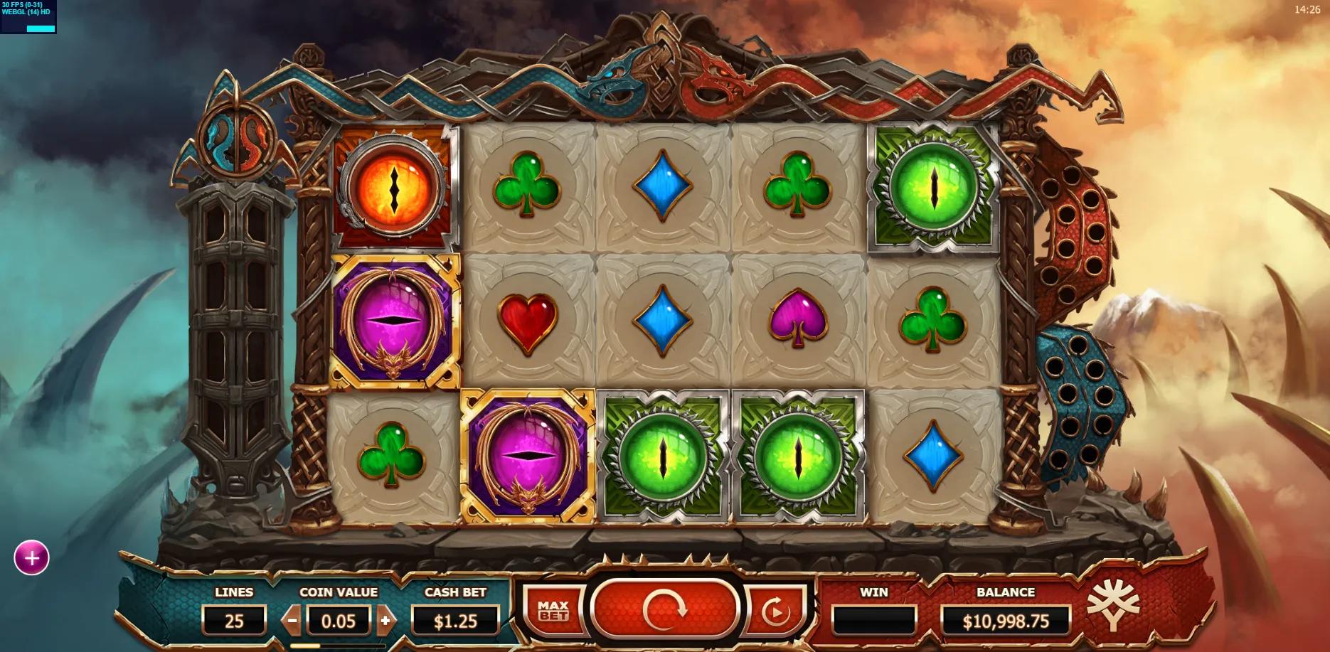 Double Dragons slot gameplay screenshot