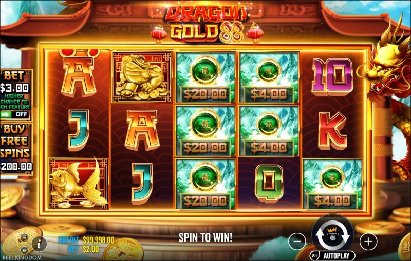 Dragon Gold 88 gameplay screenshot