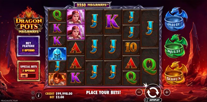 Dragon Pots Megaways gameplay screenshot