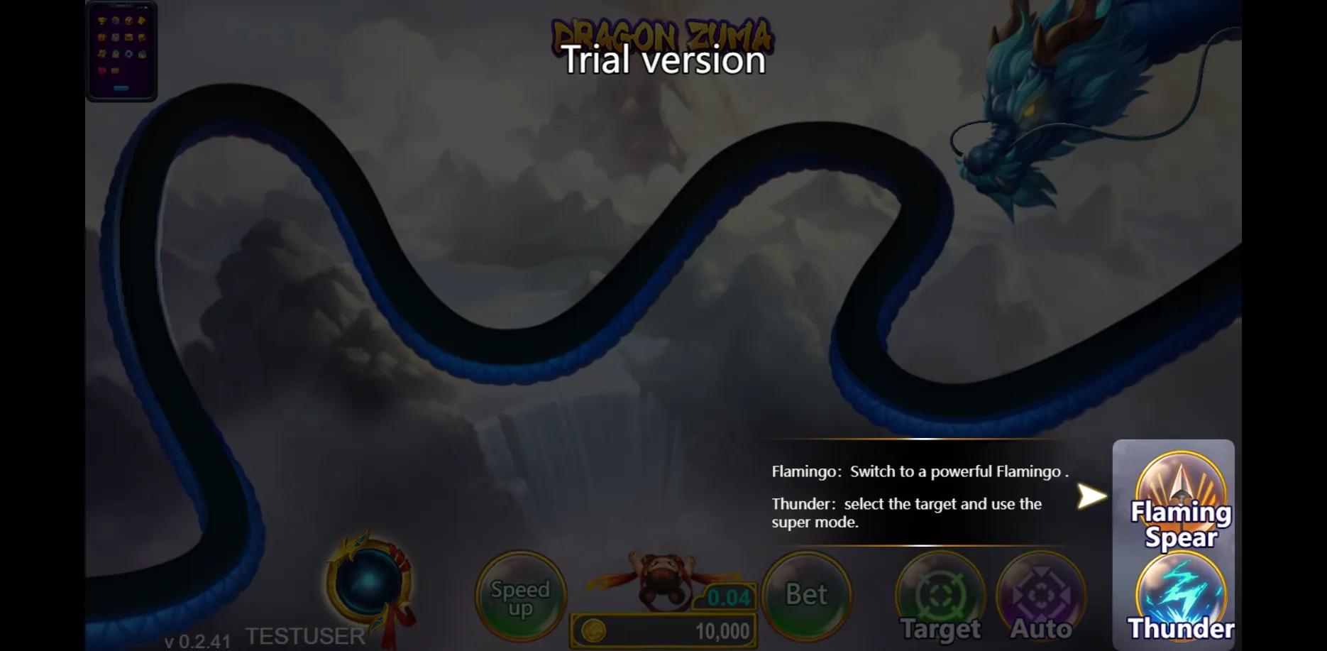 Dragon Zuma slot gameplay screenshot