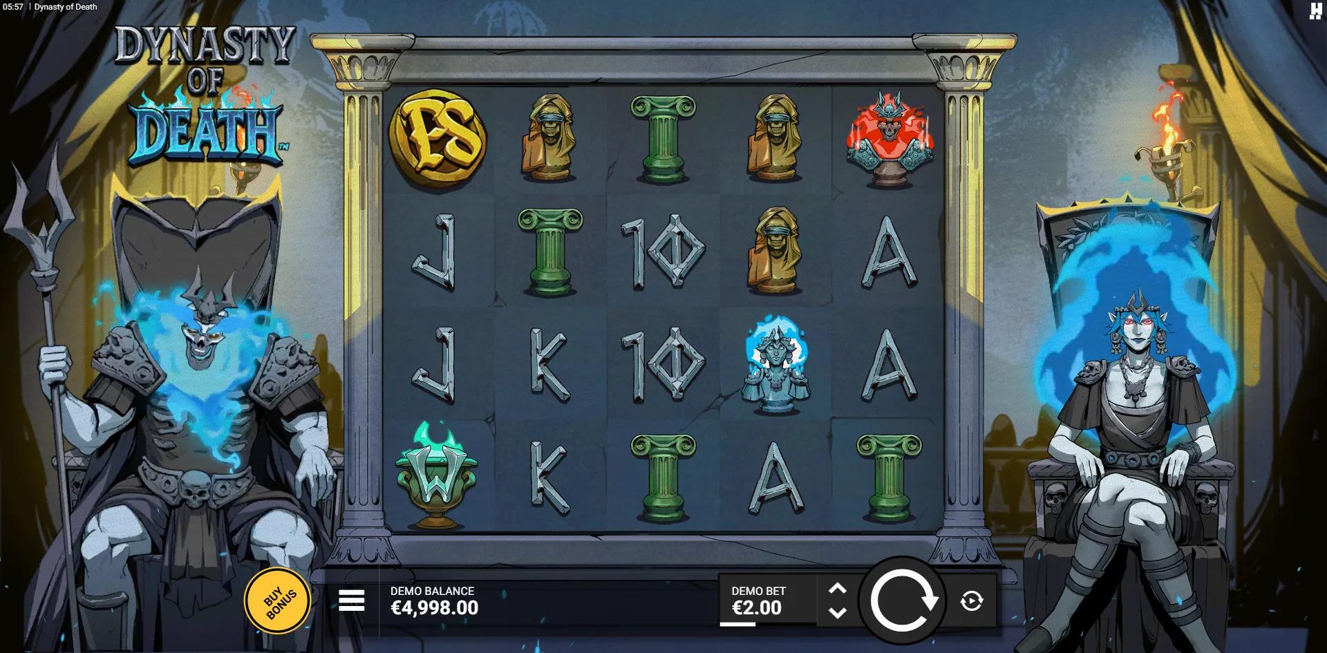 Dynasty of Death slot gameplay screenshot