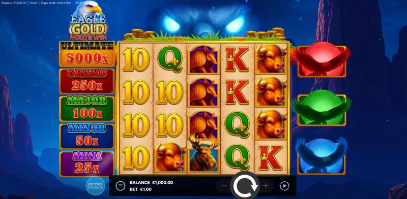 Eagle Gold: Hold & Win gameplay screenshot