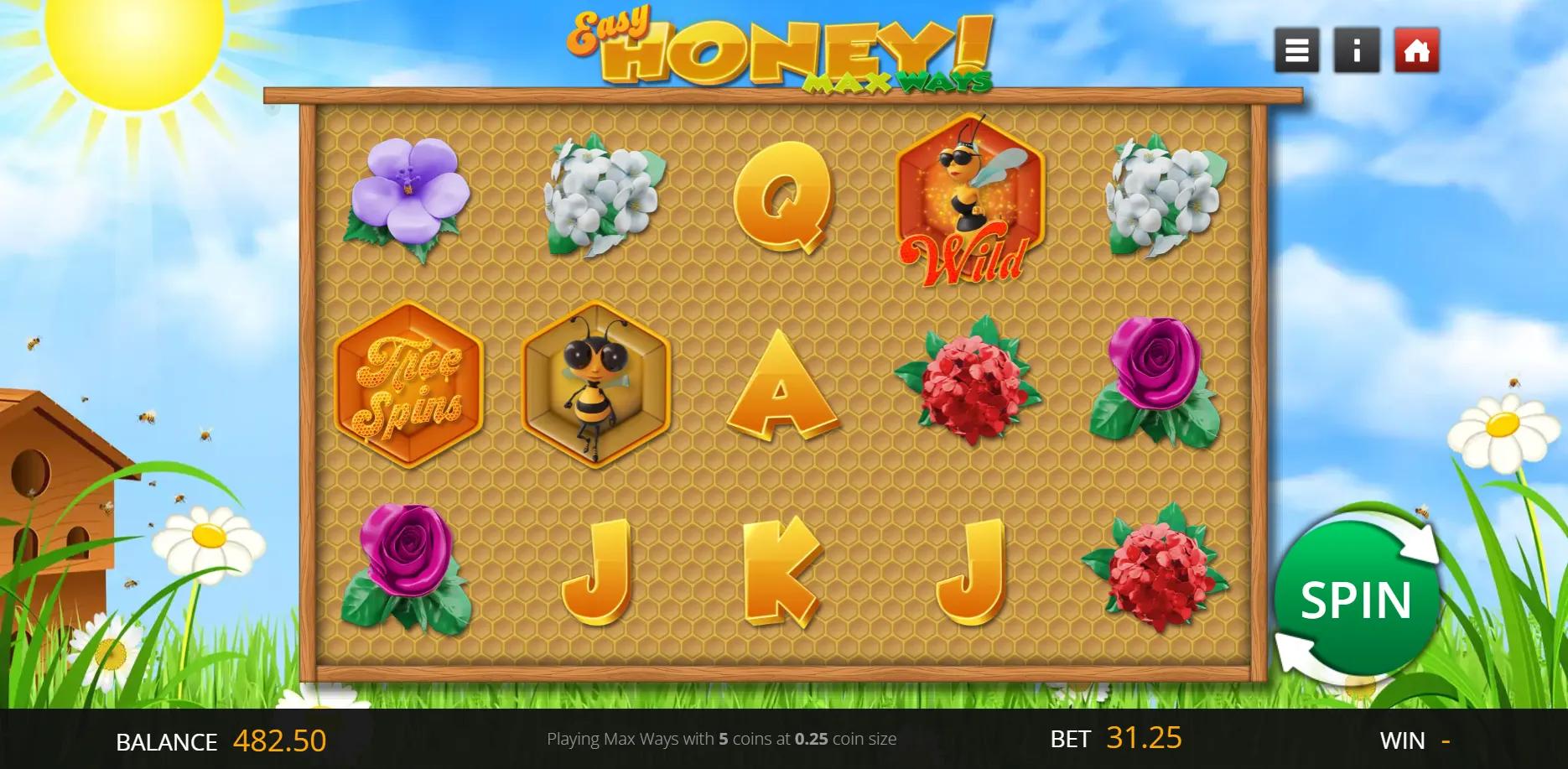 Easy Honey slot gameplay screenshot