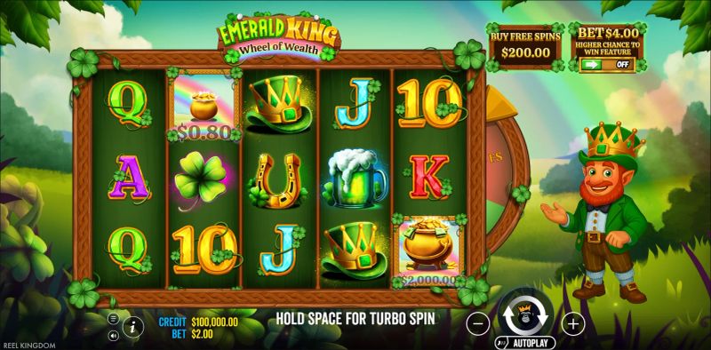 Emerald King - Wheel of Wealth gameplay screenshot