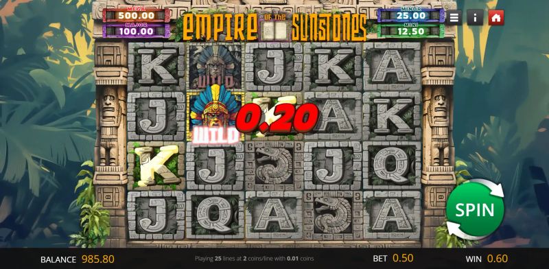 Empire of the Sun Stones gameplay screenshot