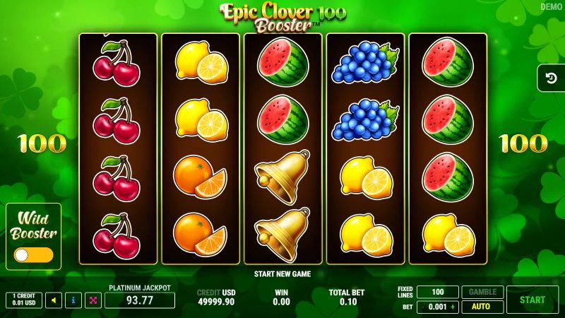 Epic Clover 100 Booster gameplay screenshot