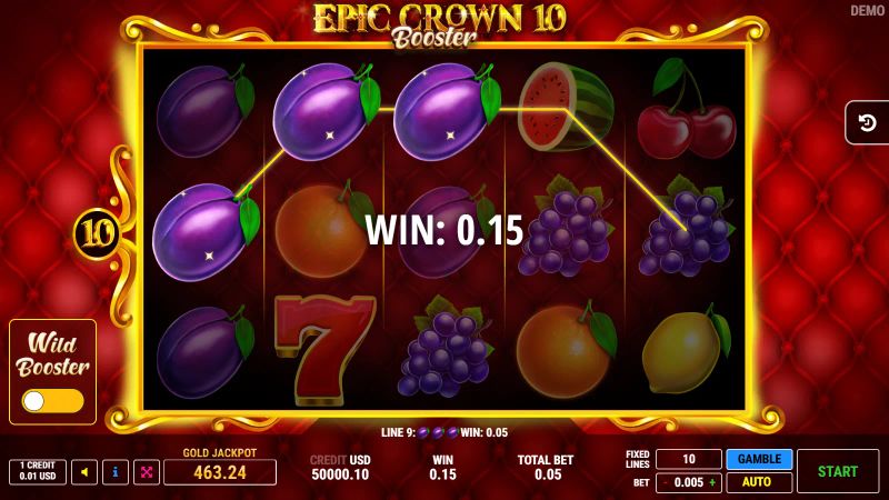 Epic Crown 10 Booster gameplay screenshot