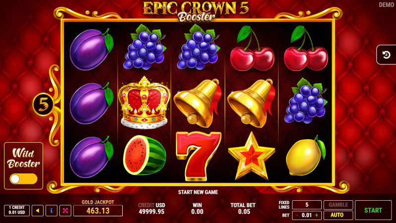 Epic Crown 5 Booster gameplay screenshot