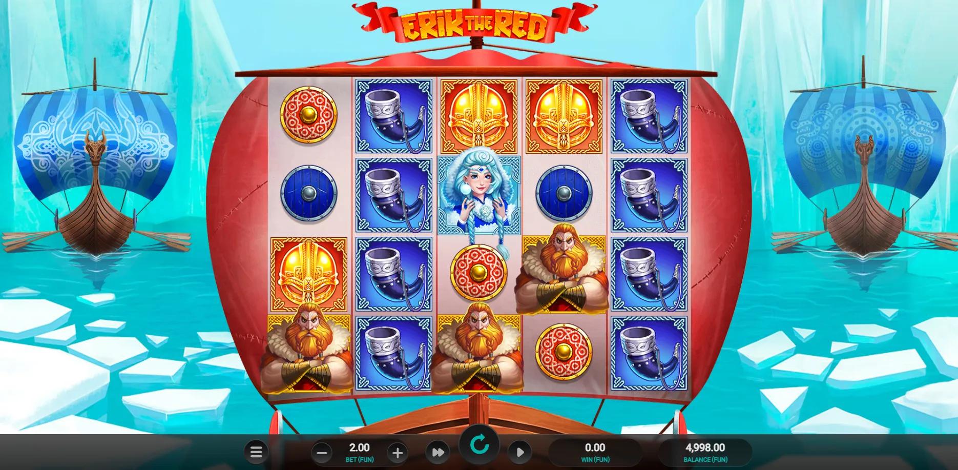 Erik the Red slot gameplay screenshot