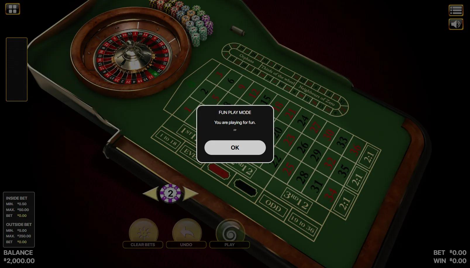 European Roulette angled 3D table with wooden single-zero wheel, French call-bet racetrack and standard bet grid