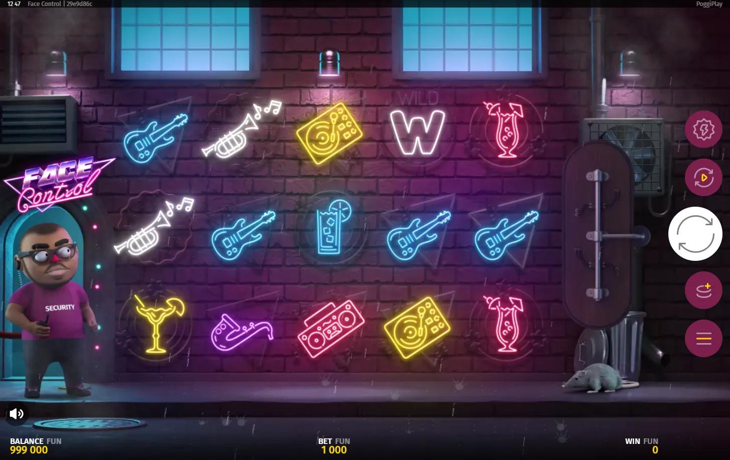 Face Control slot gameplay screenshot