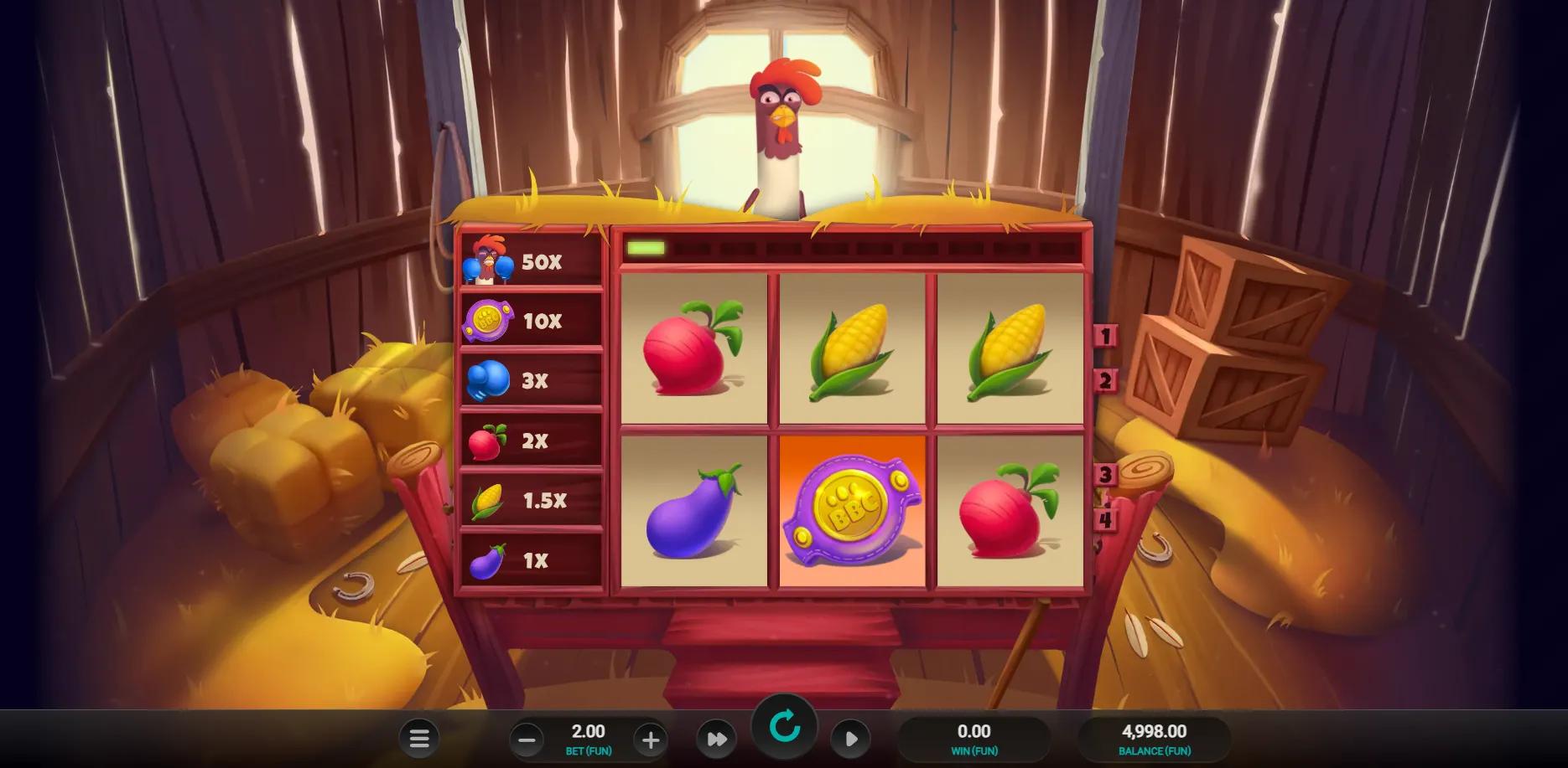 Feather Fury slot gameplay screenshot
