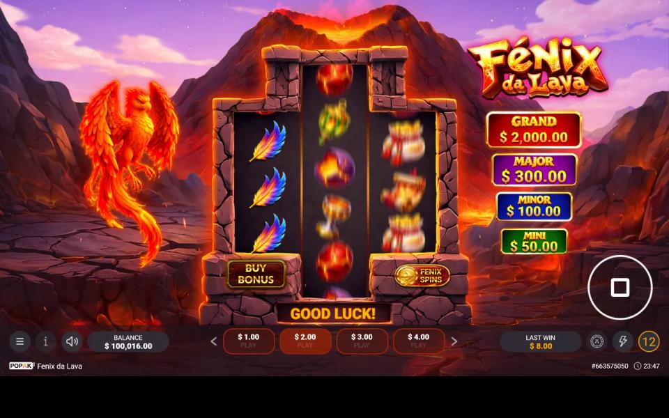 A non-paying board in Fenix da Lava's base game