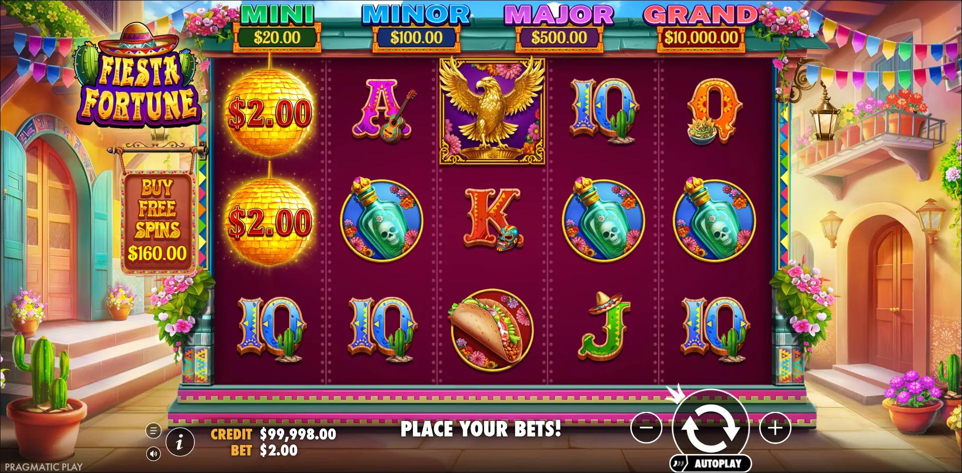 Fiesta Fortune slot gameplay screenshot
