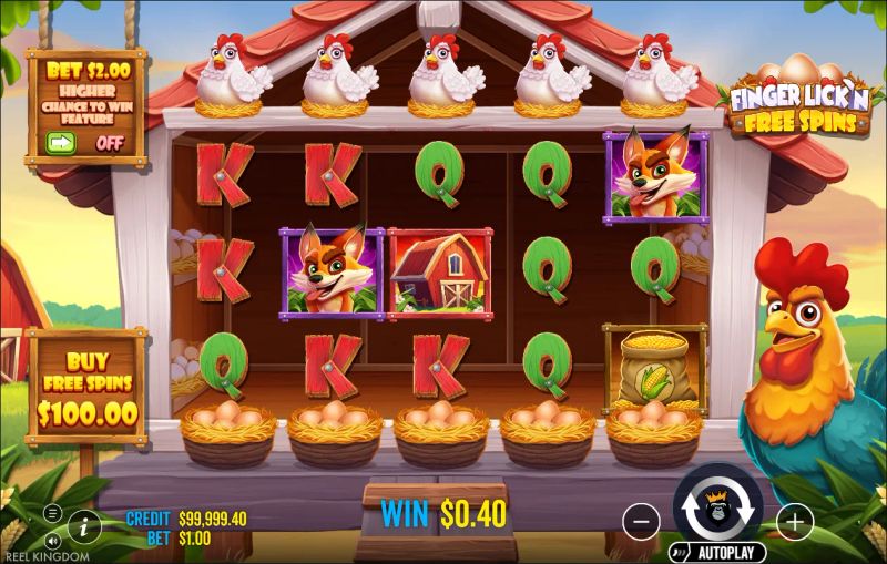 Finger Lick'n Free Spins gameplay screenshot