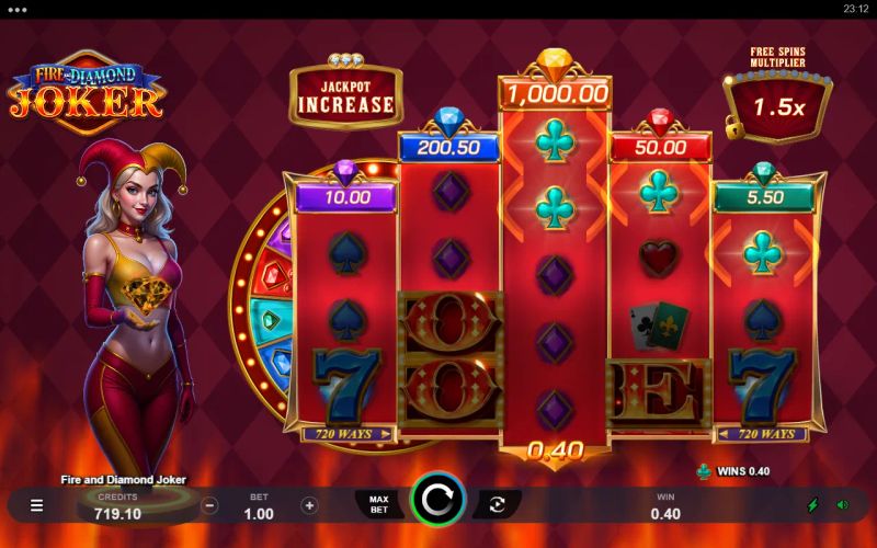 Fire and Diamond Joker gameplay screenshot