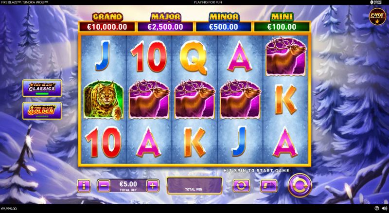 Fire Blaze Golden: Tundra Wolf gameplay screenshot