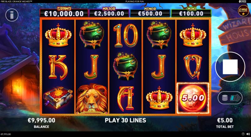 Fire Blaze: Orange Wizard gameplay screenshot