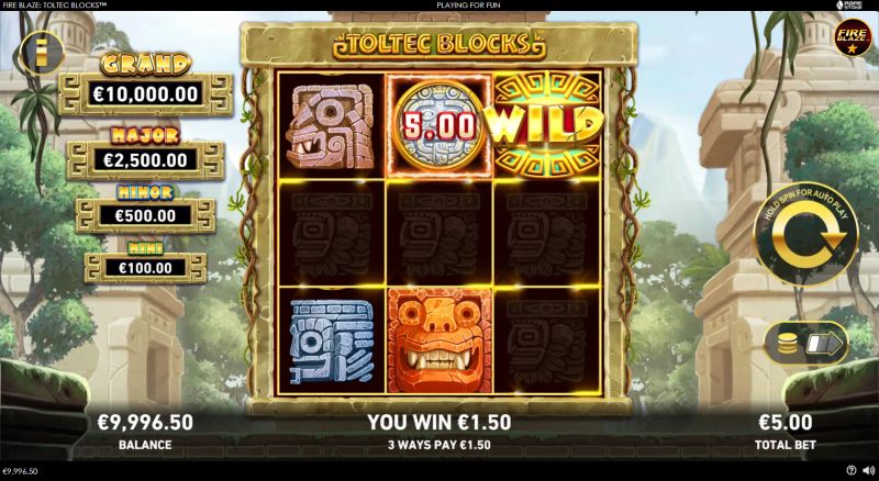Fire Blaze: Toltec Blocks gameplay screenshot