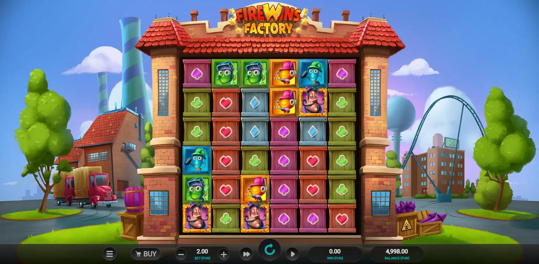 Firewins Factory slot gameplay screenshot