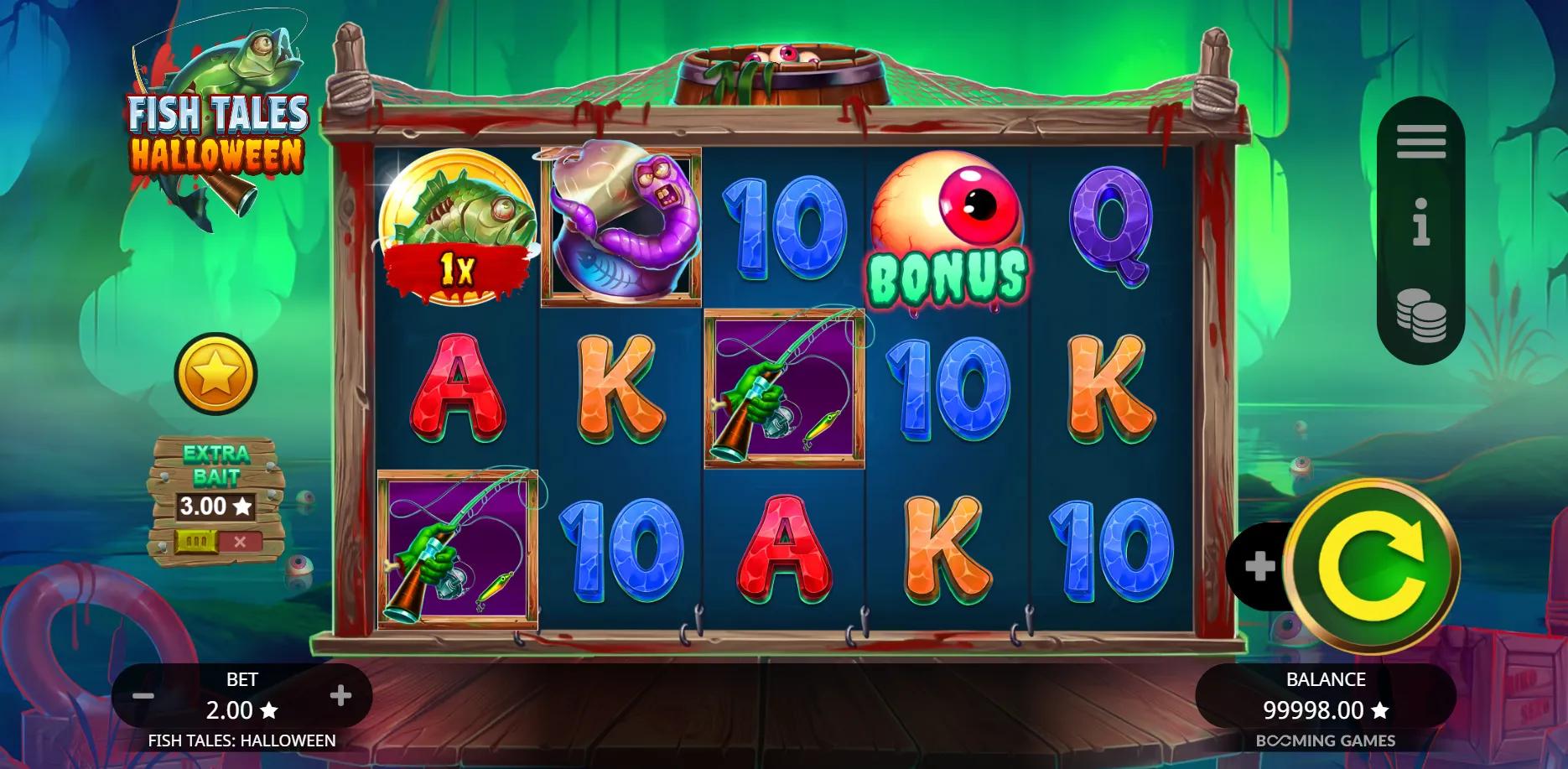 Fish Tales Halloween slot gameplay screenshot