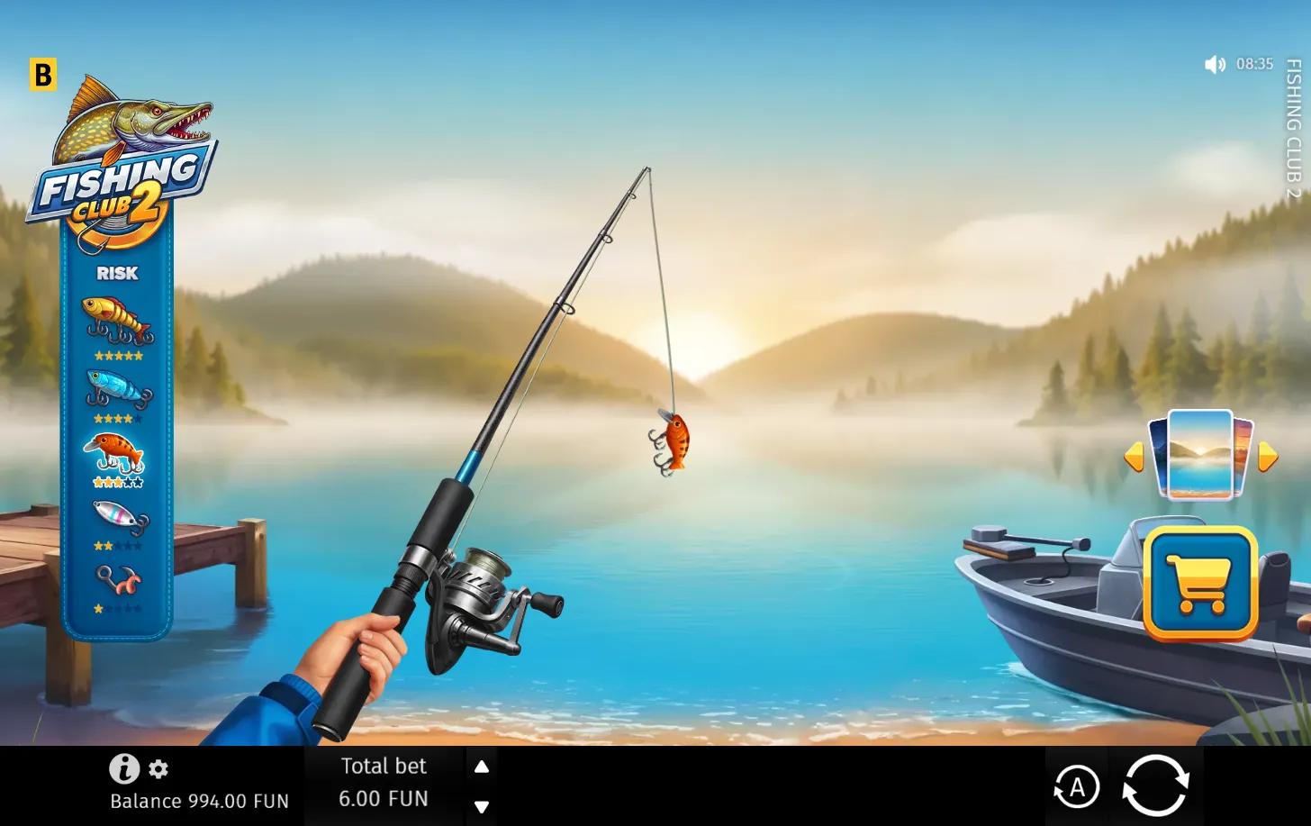 Fishing Club 2 slot gameplay screenshot