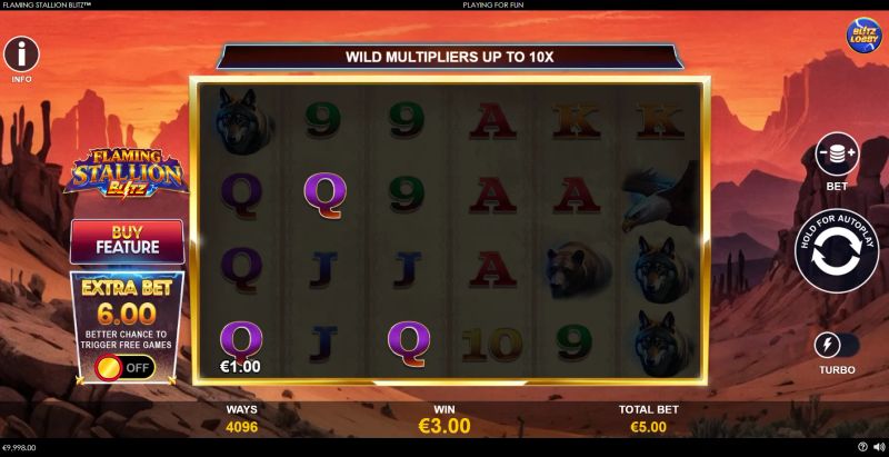 Flaming Stallion Blitz gameplay screenshot