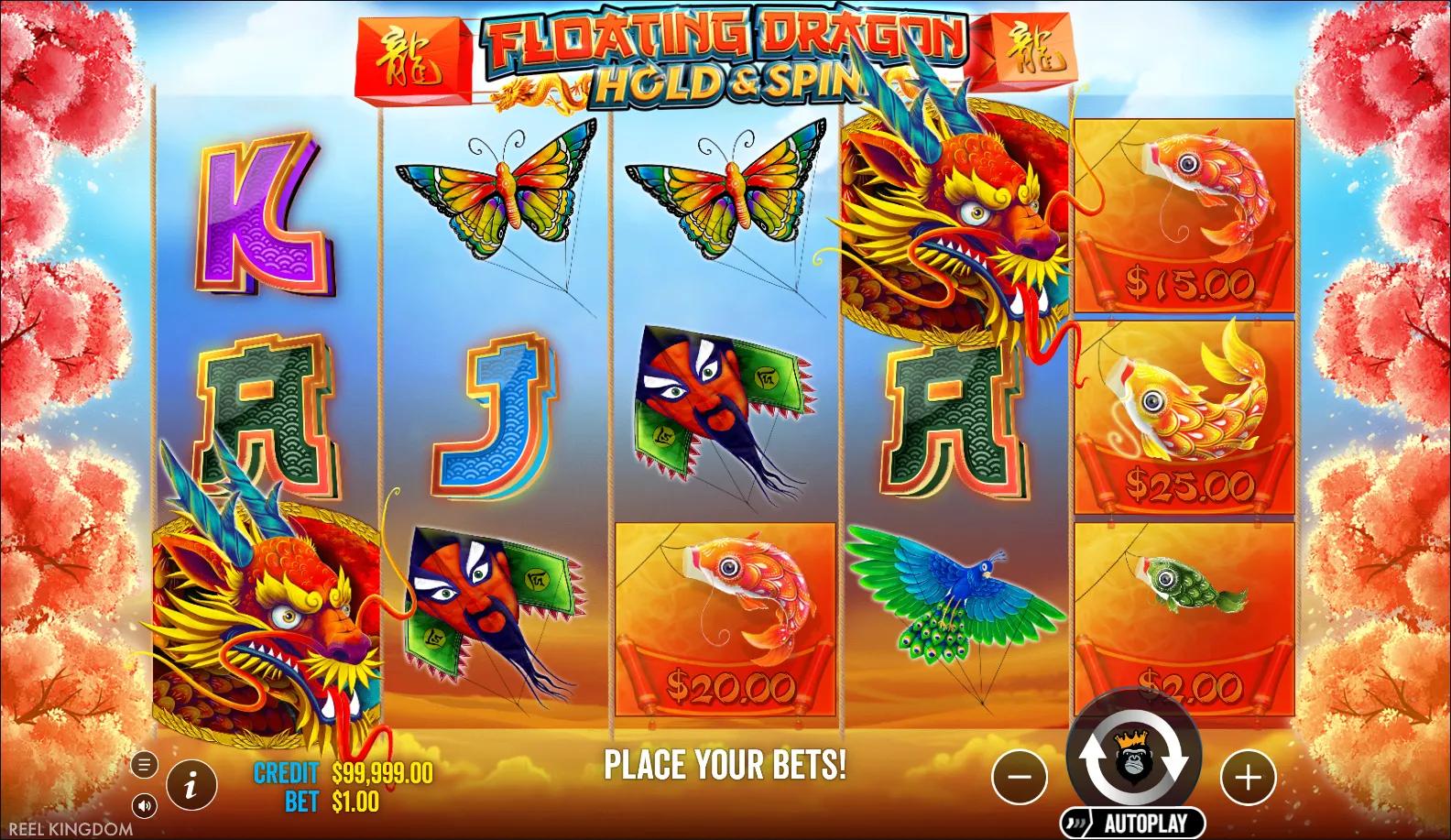 Floating Dragon Hold and Spin - Free Spins active on Pragmatic Play's Chinese slot