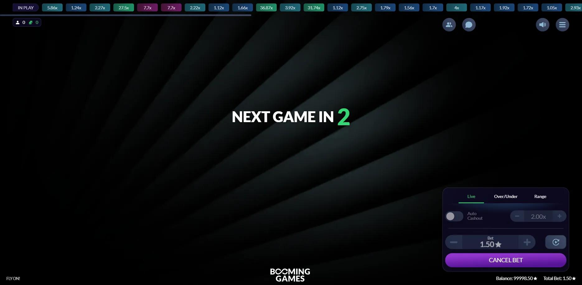 Fly On! slot gameplay screenshot