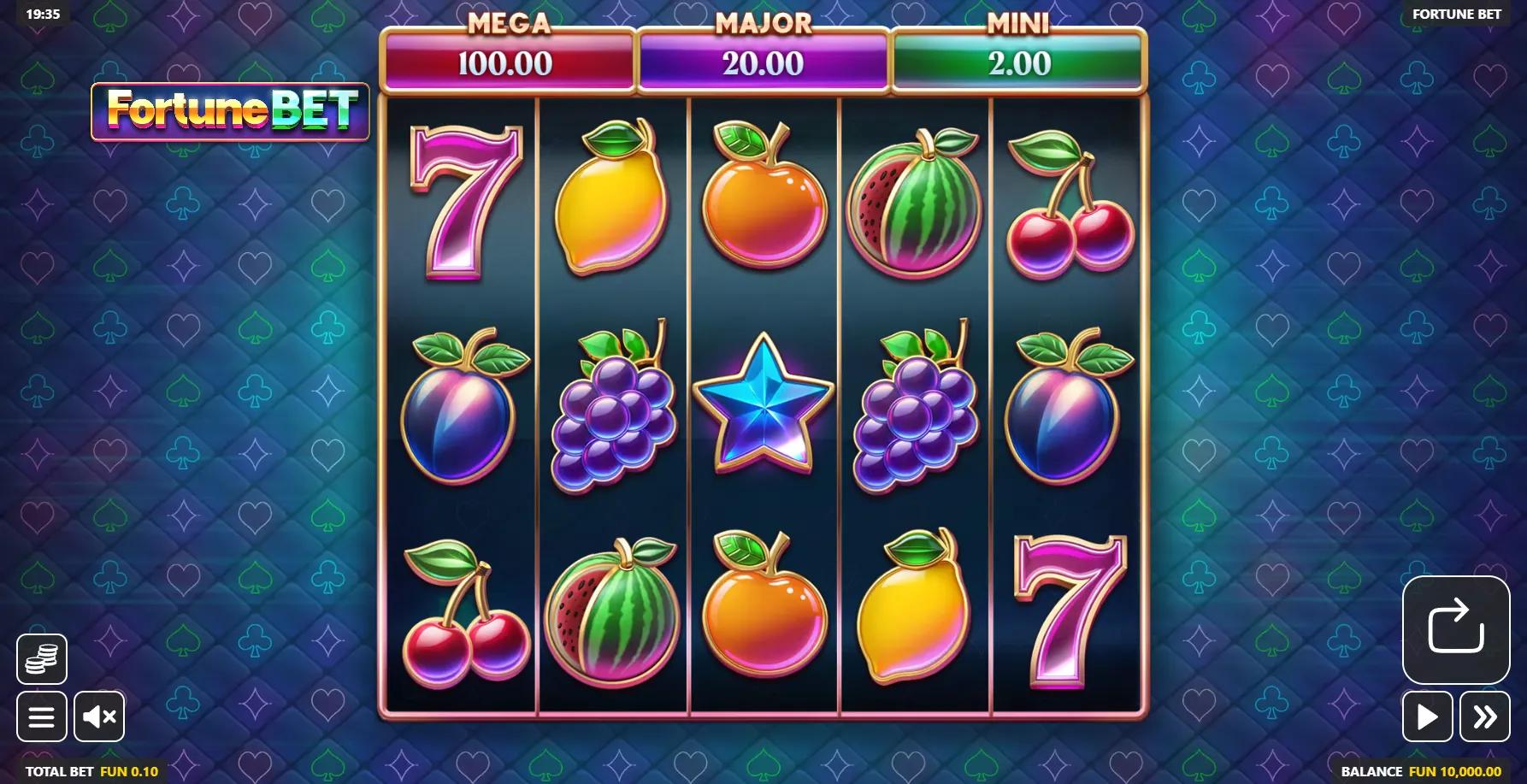 Fortune Bet slot gameplay screenshot