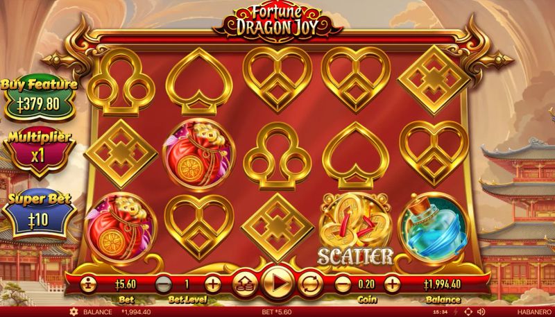 Fortune Dragon Joy gameplay screenshot