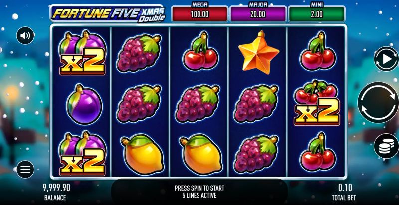 Fortune Five Xmas Double gameplay screenshot