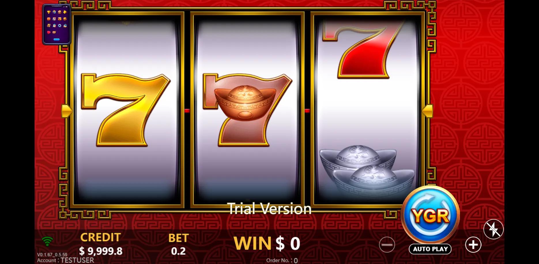 Fortune Lions 7 slot gameplay screenshot