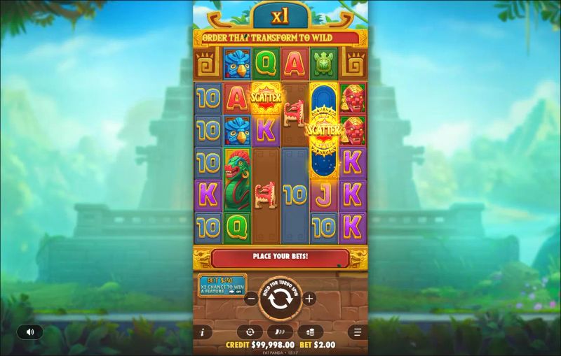 Fortune of Aztec gameplay screenshot