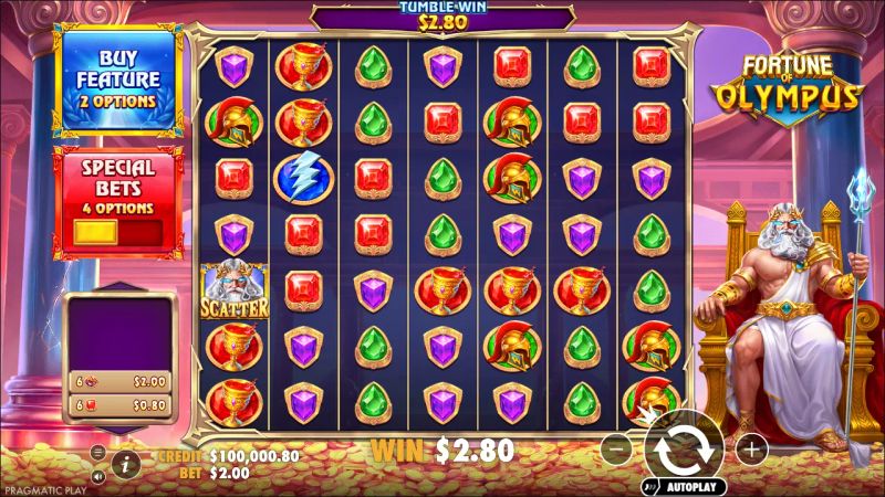 Fortune of Olympus gameplay screenshot