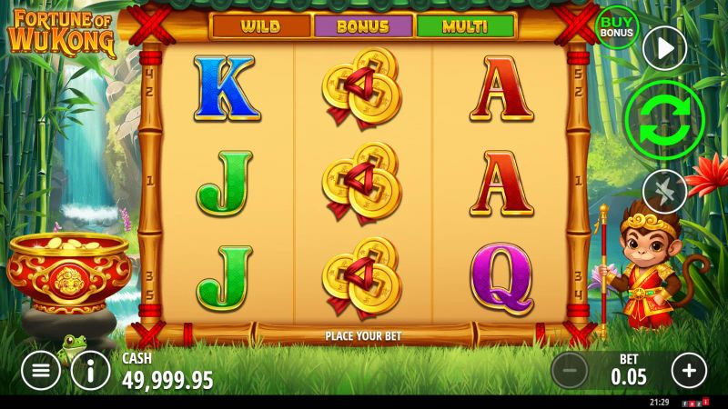 Fortune of Wu Kong gameplay screenshot