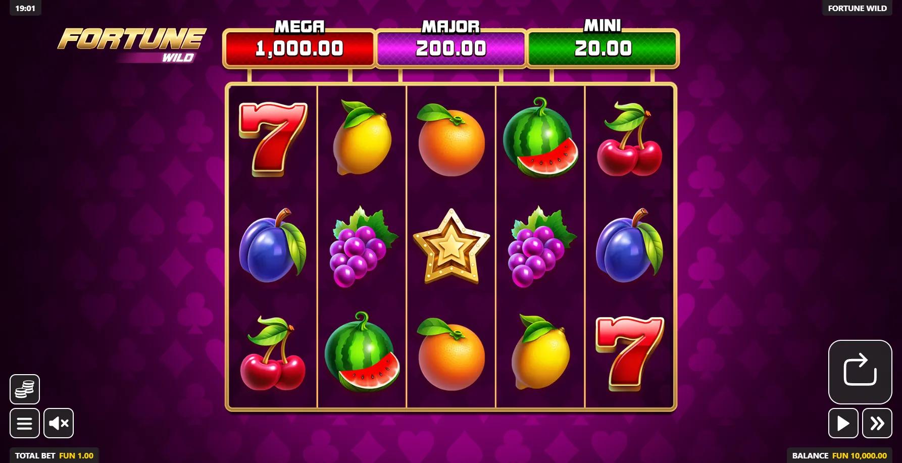 Fortune Wild slot gameplay screenshot