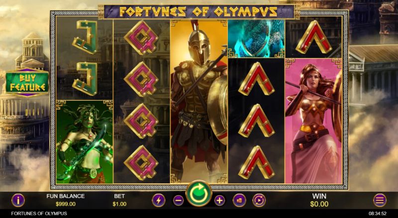 Fortunes of Olympus gameplay screenshot