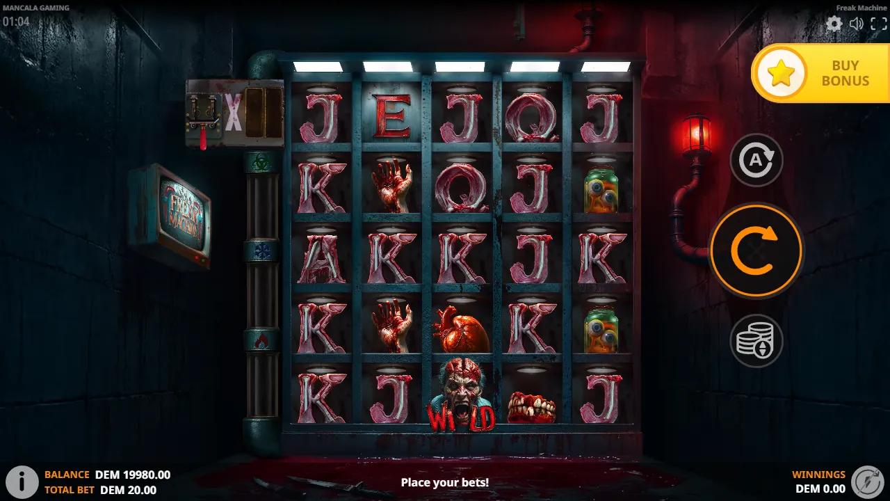 Freak Machine slot gameplay screenshot