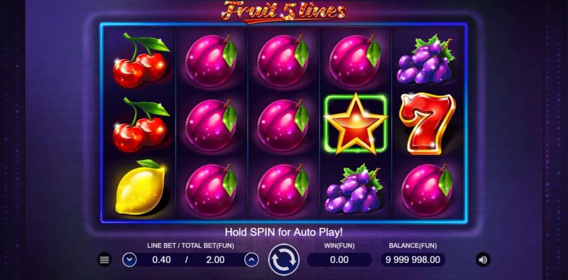 Fruit 5 Lines gameplay screenshot