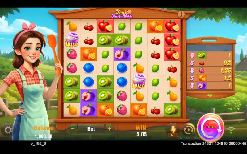 Fruit Fusion Wilds: tela do jogo