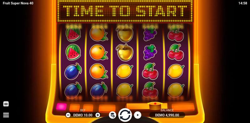 Fruit Super Nova 40 gameplay screenshot