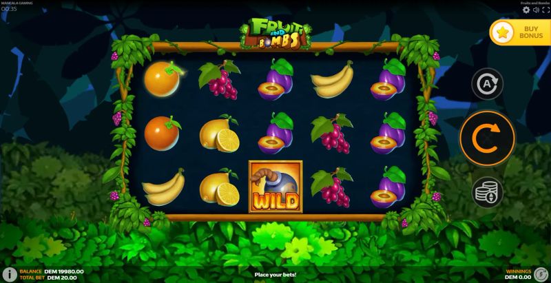 Fruits and Bombs gameplay screenshot