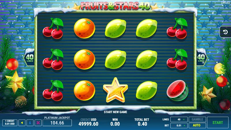 Fruits & Stars 40 Christmas gameplay screenshot