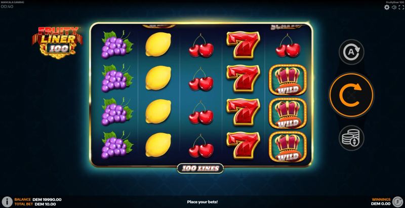 Fruityliner 100 gameplay screenshot