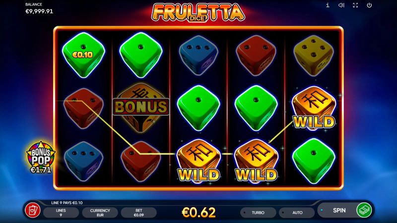 Fruletta Dice gameplay screenshot