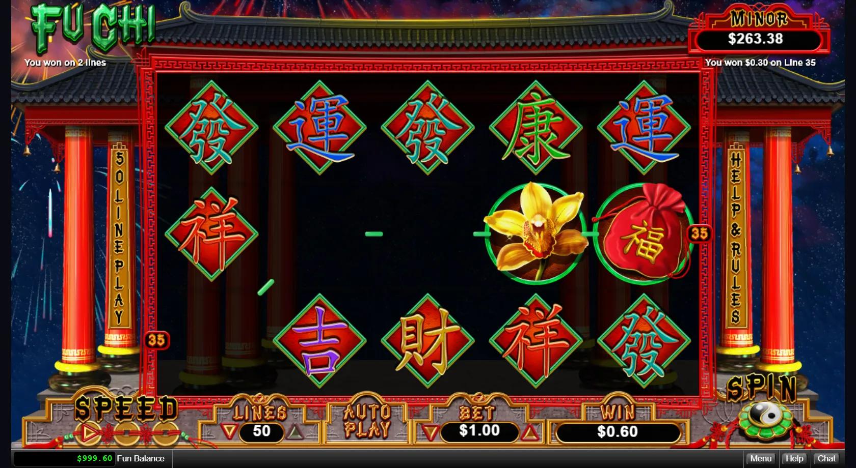 Fu Chi slot gameplay screenshot