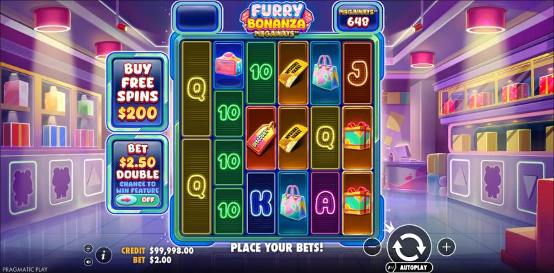 Furry Bonanza Megaways gameplay screenshot