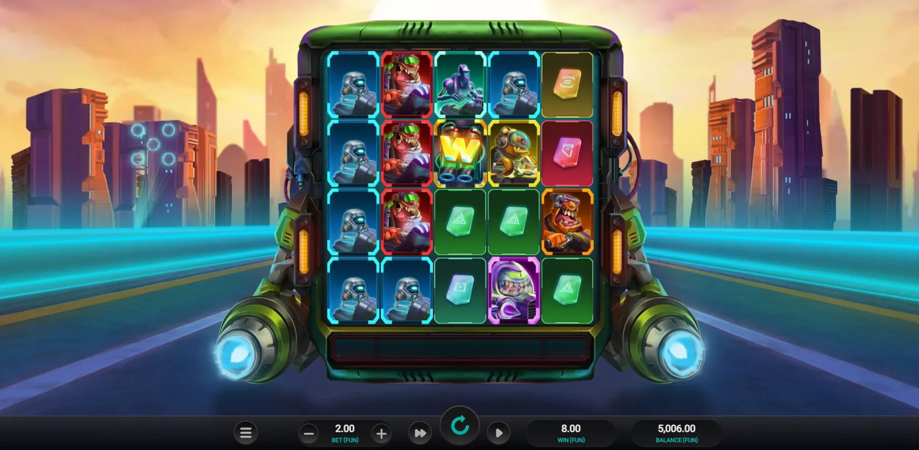 Galactic Racers Dream Drop slot gameplay screenshot