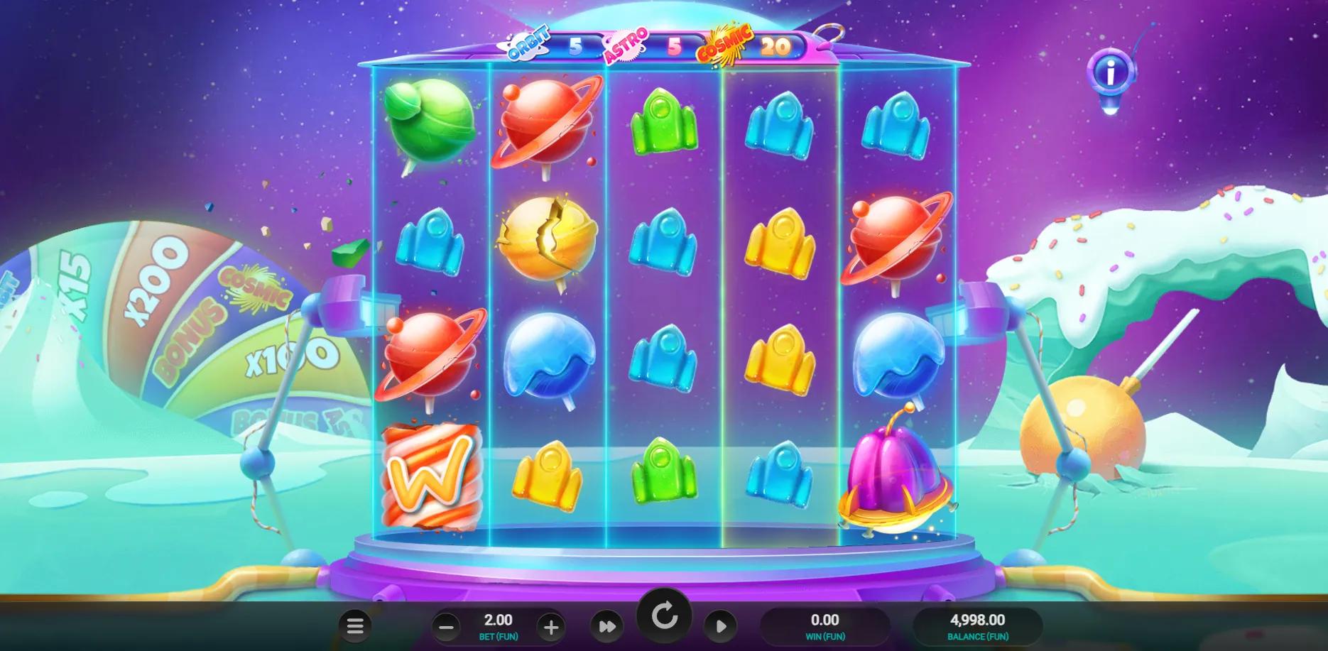 Galactic Wilds slot gameplay screenshot